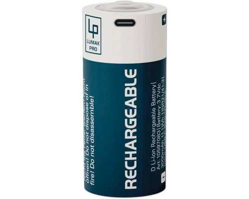 Akumulatorek R14 LR14 C 4szt Pro 3000mAh 1,5V Li ion USB-C