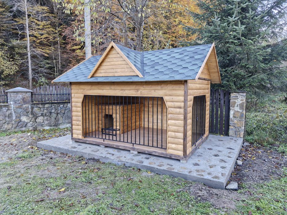 Воль'єр для сабак, собача будка, домик для собак