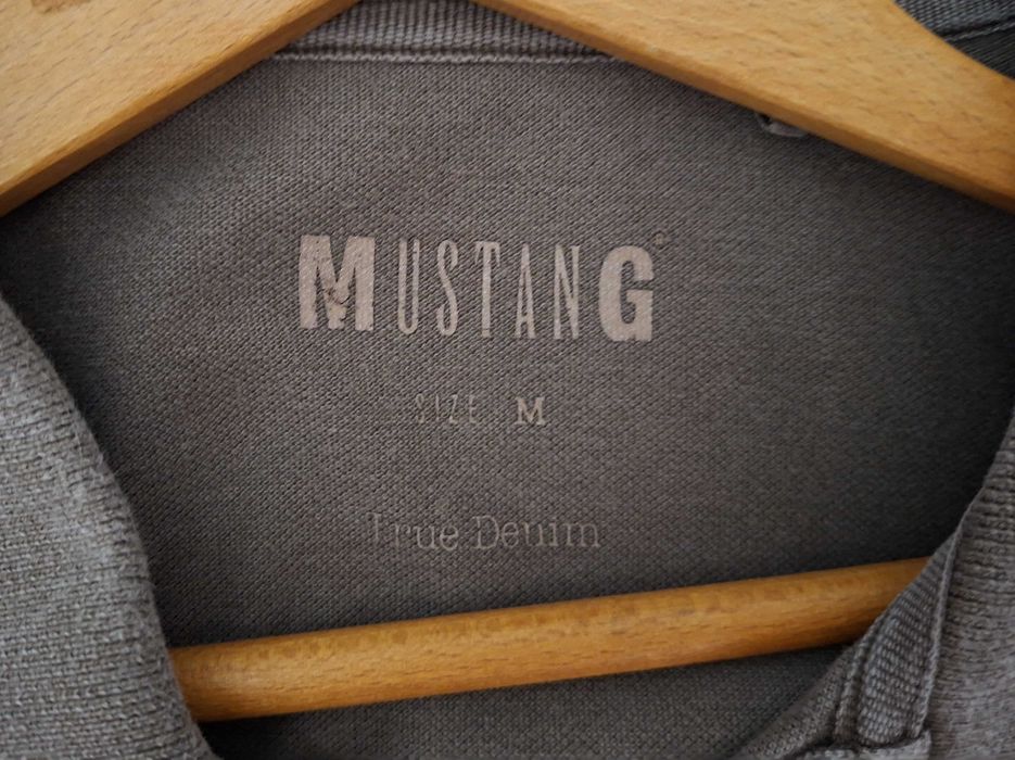 Polo Mustang 1932, tamanho M, castanho denim