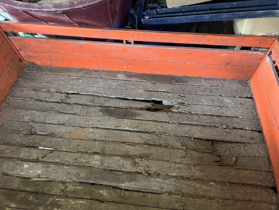 traseira de um reboque agrícola