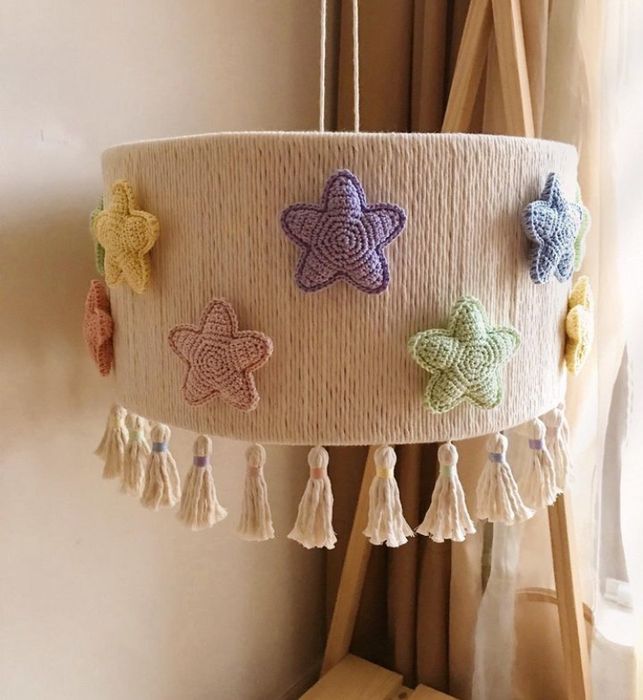 Candeeiro tecto feito á mão