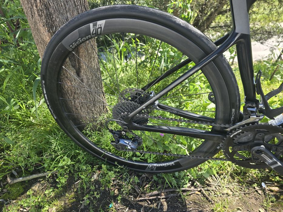 Par rodas vision carbono de disco