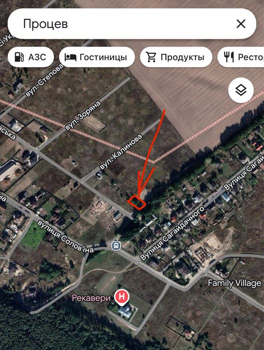 Без% Проців. вул. Софіївська. 20 сот. 1000$/сот