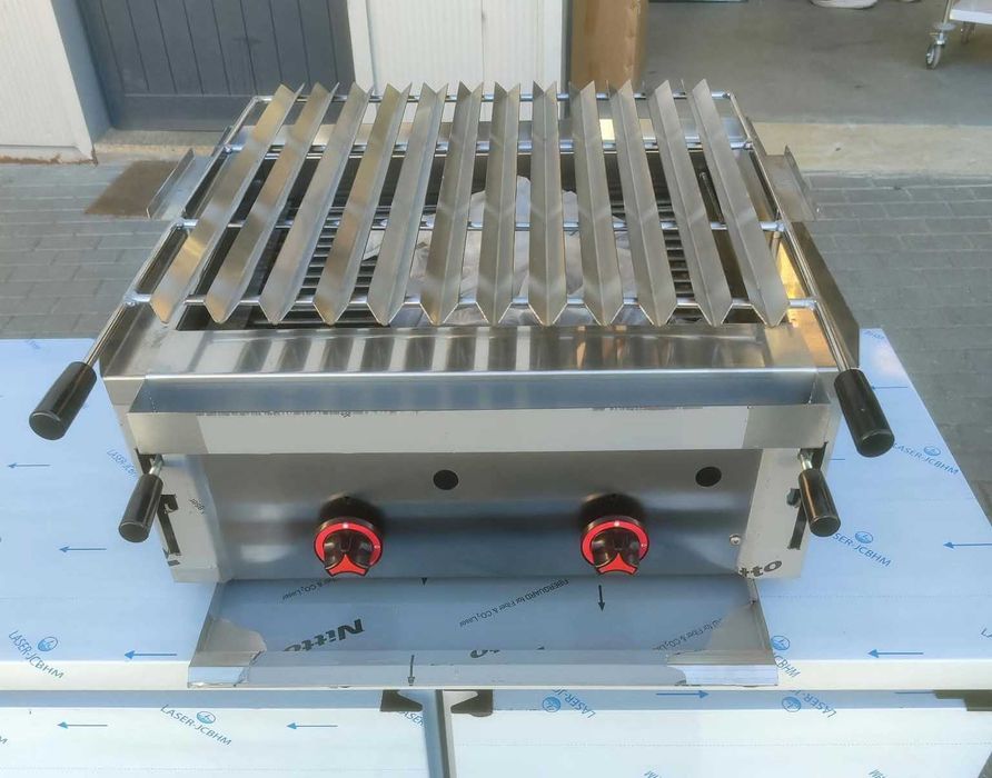 Grelhador a Gás C/Pedra Vulcânica de 60cm - NOVO