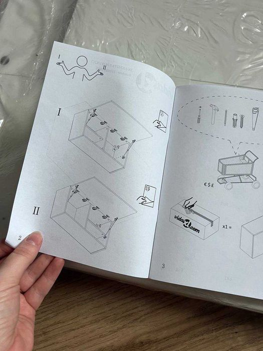 Wisząca szafka, biała, 80x25x40 cm