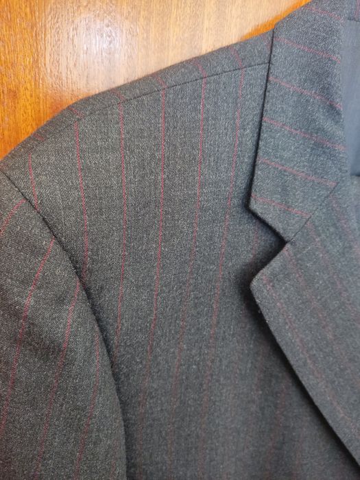 Fato de lã cinza tamanho 54