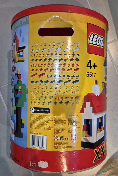 Balde de cartão da Lego para 4+