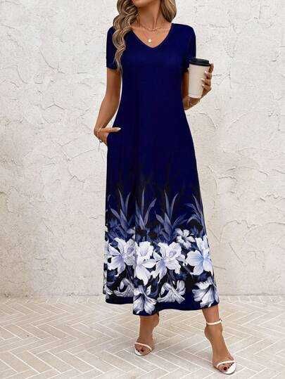 Nowa sukienka granatowo- biała rozm.42