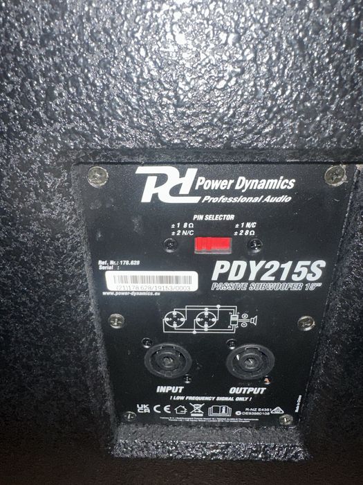 Subwoofer Passivo 15" 900W (PDY215S)