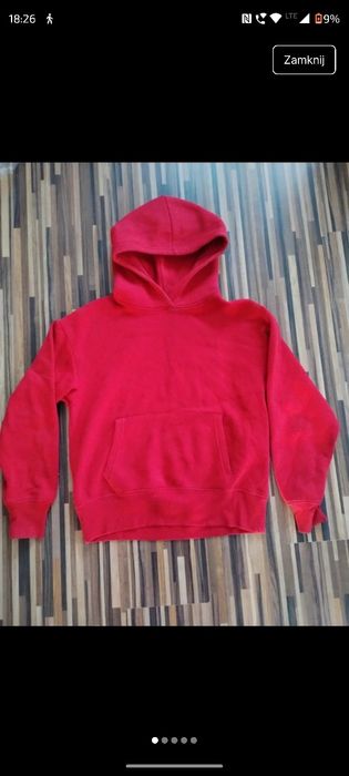 Czerwona bluza Burgundowa oversize