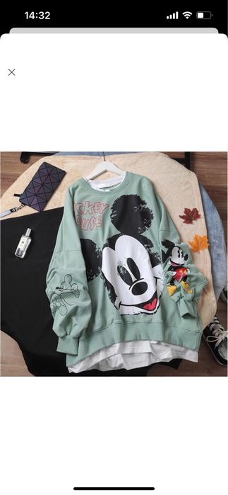 Кофта свитшот оверсайз