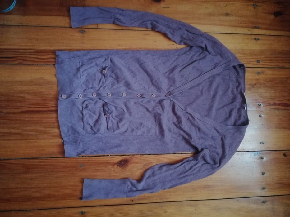 Sweter długi rozpinany na guziki New Look 38 M