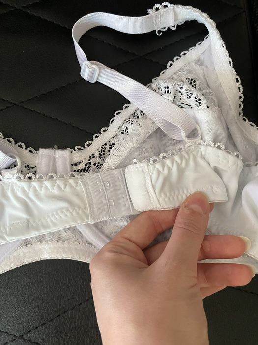Мереживний білий ліф бюстгальтер