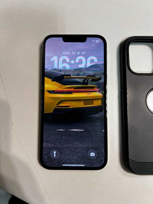 Telefon iPhone 13 Pro 128GB Czarny - 93% Baterii Etui,Kabel Oryginał!