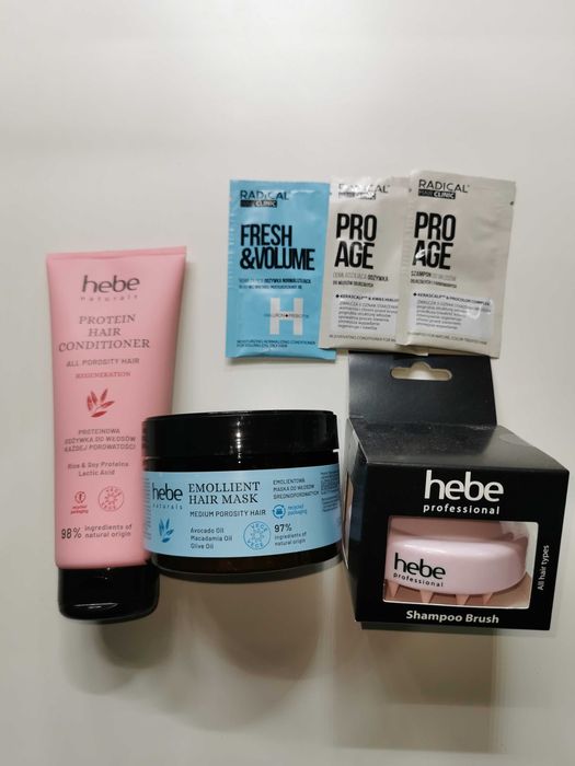 Zestaw kosmetyków do włosów - hebe + Radical