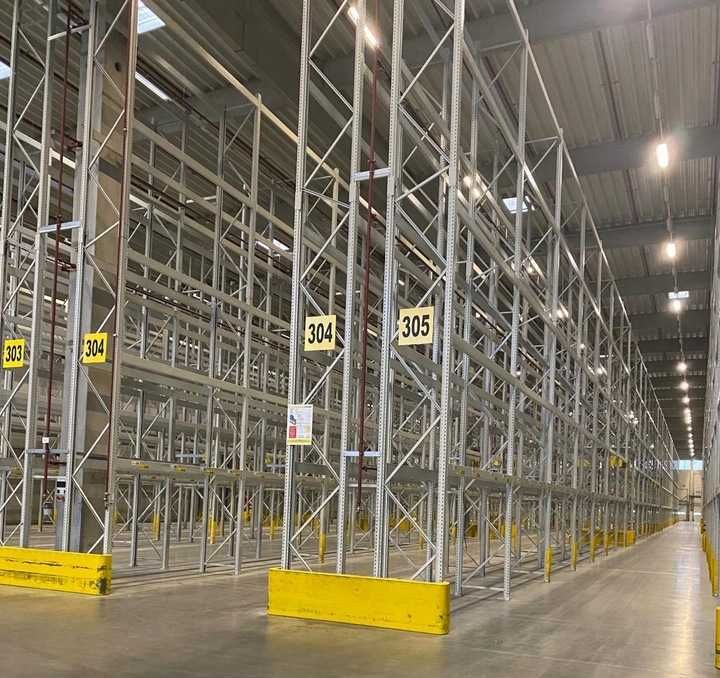 Regały paletowe SSI Schaefer PR600 wysokość 430cm belka 370cm gł. 100