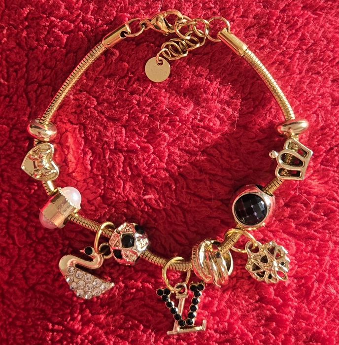 Pulseira com contas Aço