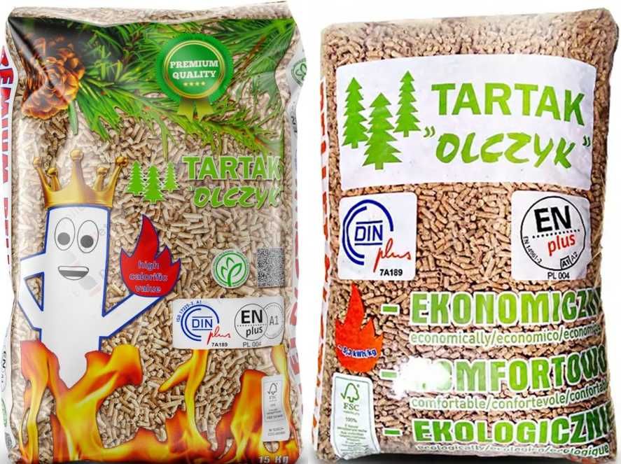 Pellet pelet OLCZYK certyfikowany ENplus A1 DIN-Plus TRANSPORT HDS