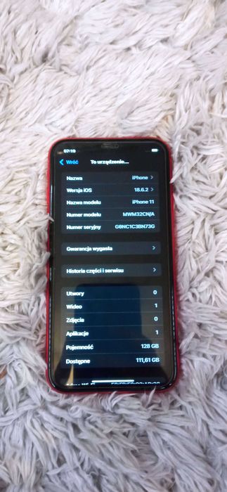 Iphone 11 128GB  76% Red