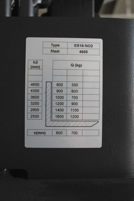 Stacker elétrico Baoli ES16-N02 (1600 kg) - NOVO