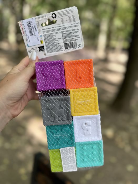 Силіконові кубики Infantino Яскраві розвивашки