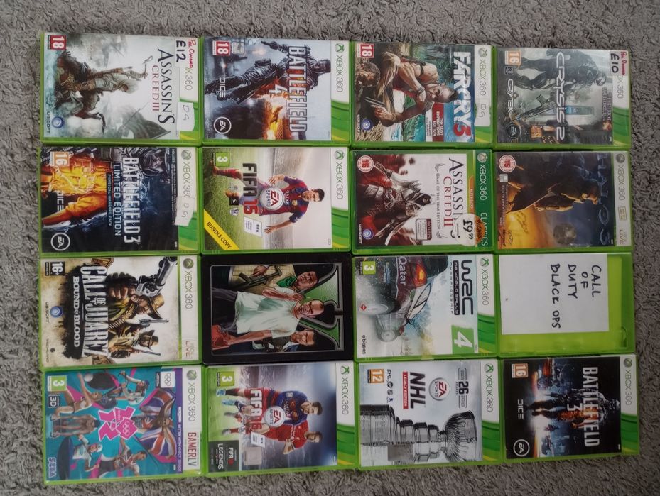 Konsola Xbox 360 bogaty zestaw + 16 kultowych gier!