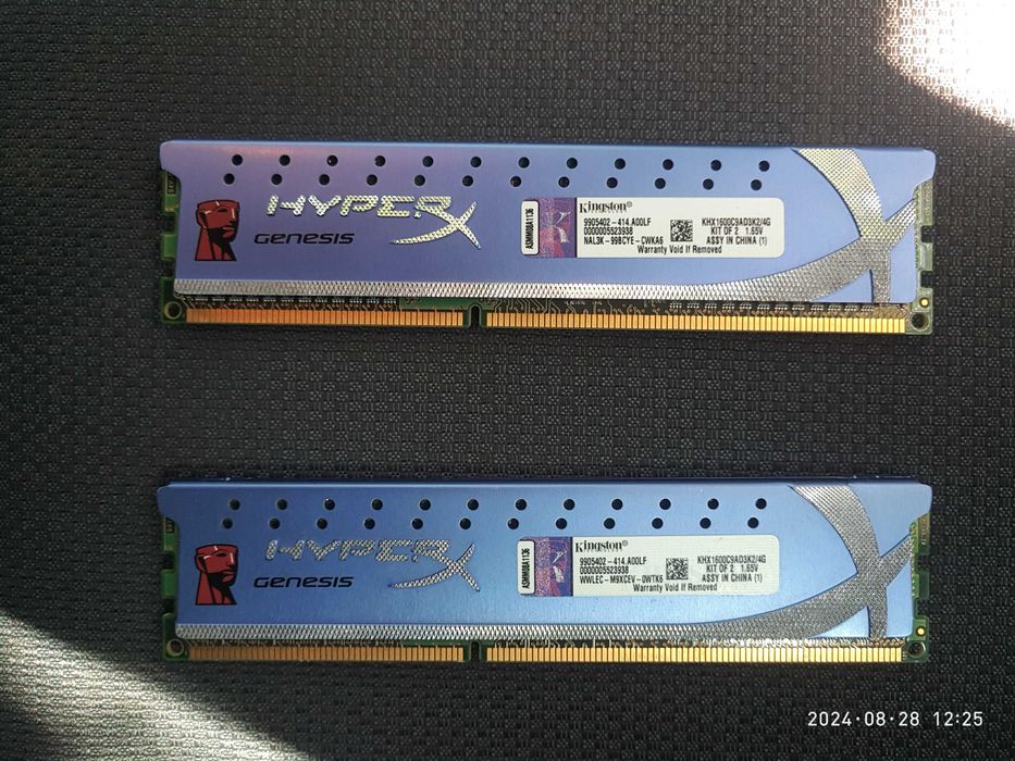 Оперативная память Kingston Hyperx ddr3 1600MHz 2x2Gb