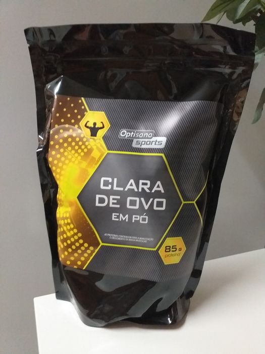 Musculação SELADO Proteina clara ovo Optisana Sports,85g por 100,proteina completa 9aminoácidos,sem lactose,para enriquecer batidos,smoothie,bolachas