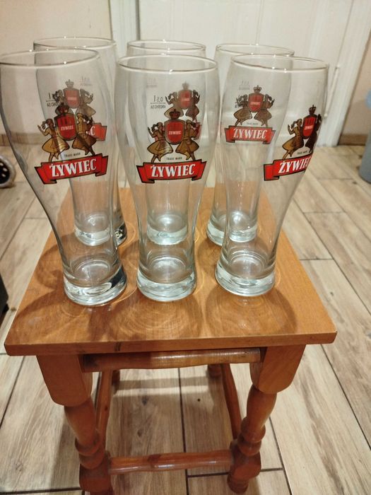 Komplet 6 szklanek do piwa Zywiec