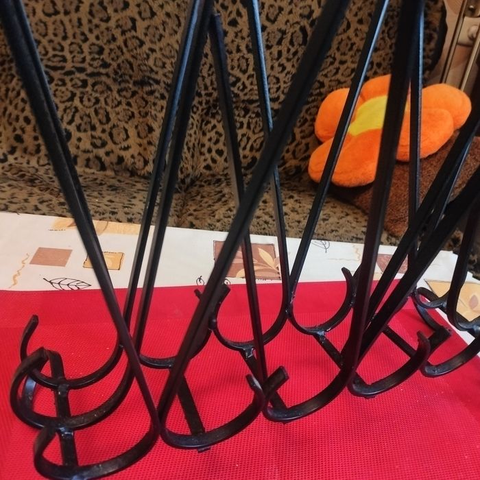 Stojak, gazetnik metalowy,  rękodzieło