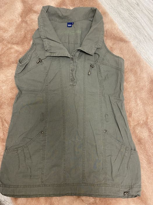 Lniana tunika len khaki cecil m/38