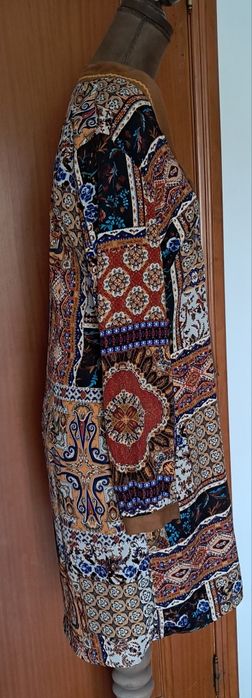 Vestido Túnica Boho Mhia Woman Padrão Étnico (Tamanho 38 / M)