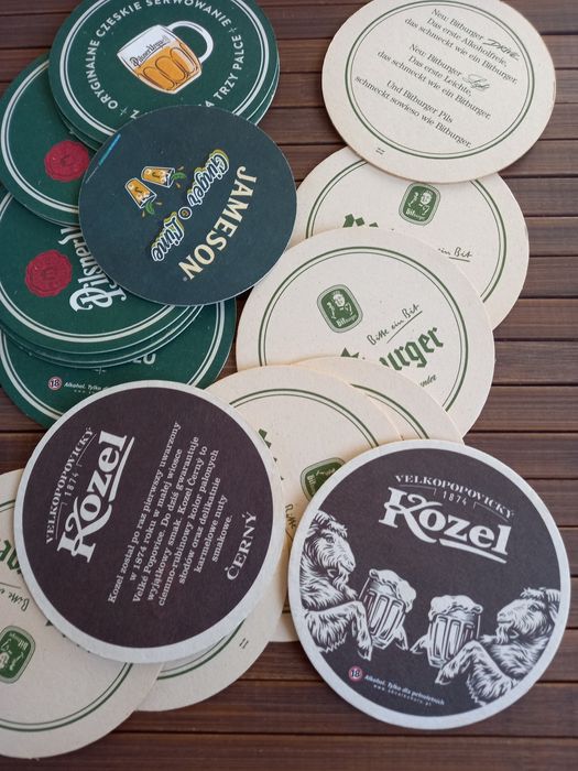 Kolekcjonerskie podkladki pod piwo 20 sztuk