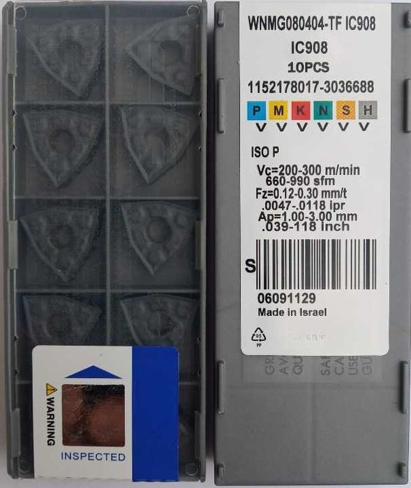 WNMG 080404-TF IC908 Płytki tokarskie