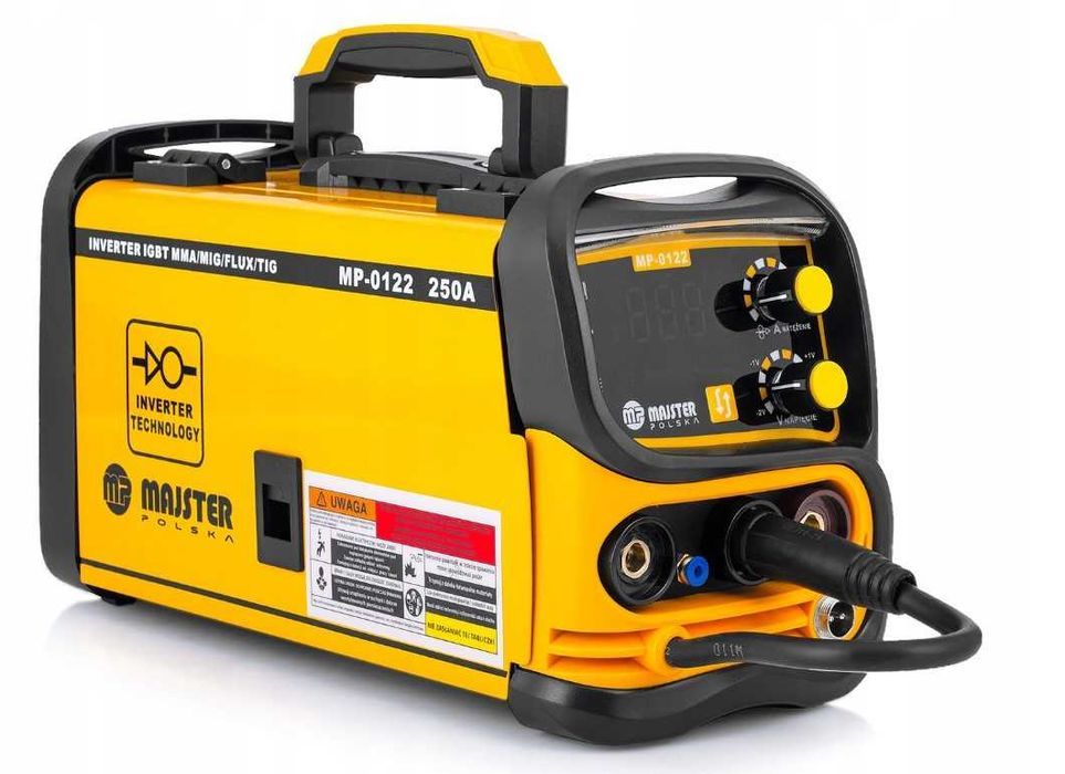 ZESTAW XXL Spawarka Inwertorowa 250 MIG MAG MMA TIG Półautomat Nowa