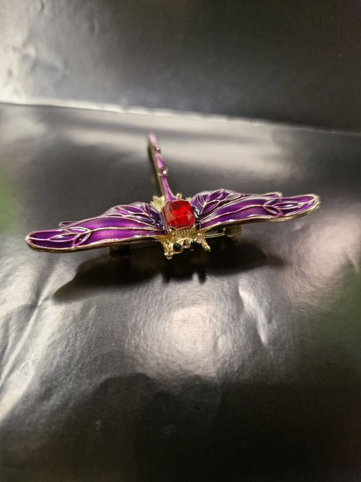 Broszka ważka  fiolet