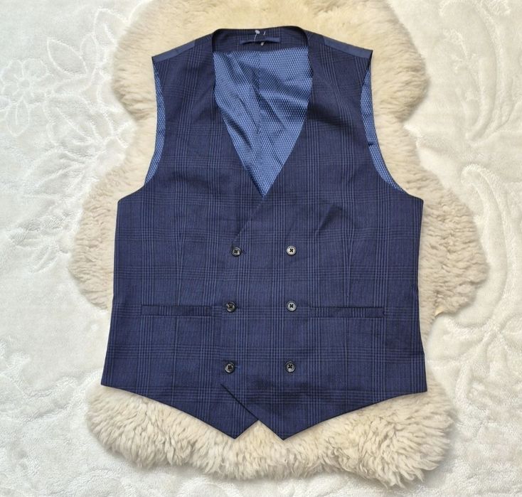 Kamizelka garniturowa M Granatowa Burton Menswear London