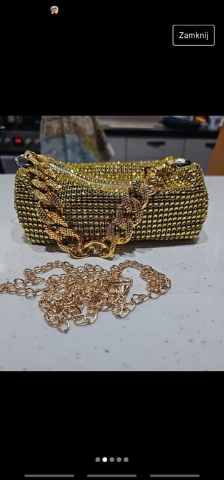 Hit torebka damska złota blink bling cykorie gold silver lub czarna