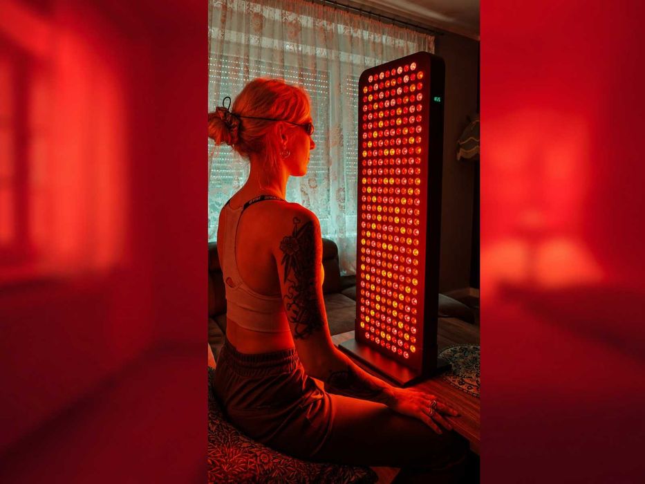 Duży panel czerwonego i podczerwonego światła| 296 LED | 5 fal | gwarancja 01/2028