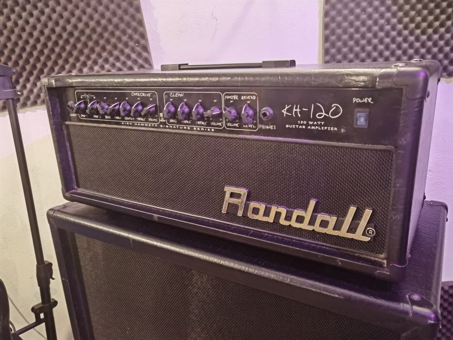 Raro Amplificador 120w alto ganho Randall Metalica  KH-120 Black