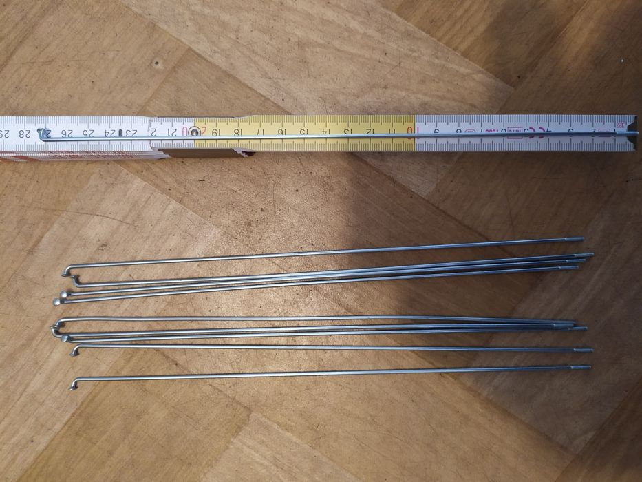 Szprychy rowerowe  o długości 27 cm -10 szt