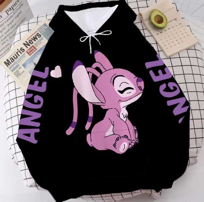 Hoodie Combinando Do Stitch E Da Angel Unissexo NOVO ENTREGA GRÁTIS