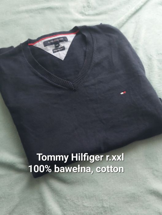 Sweter męski xxl, Tommy Hilfiger , bawełna