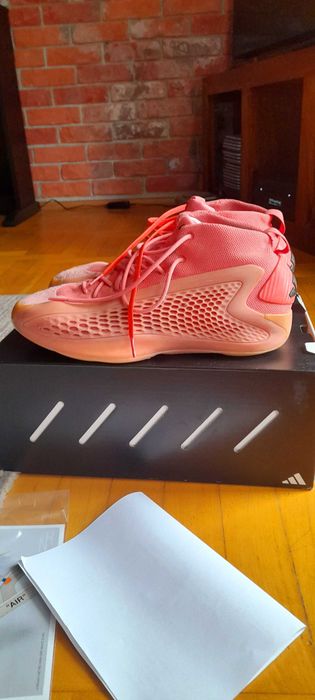 Buty Anthony Edwards 1 Georgia Red Clay Basketball Adidas 45,5