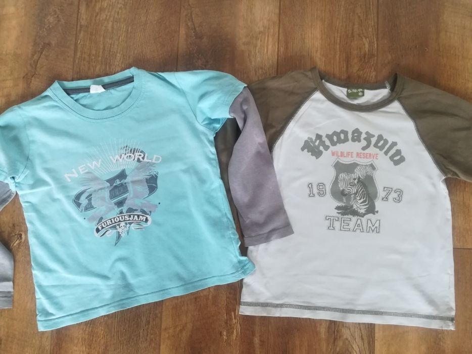 Zestaw bluzka plus bluzka długi rękaw r. 116