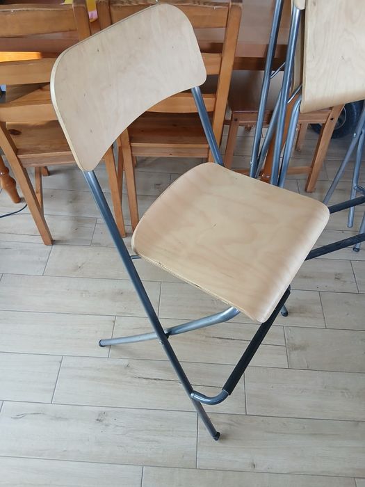 Hoker krzesło barowe wysokie ikea składane