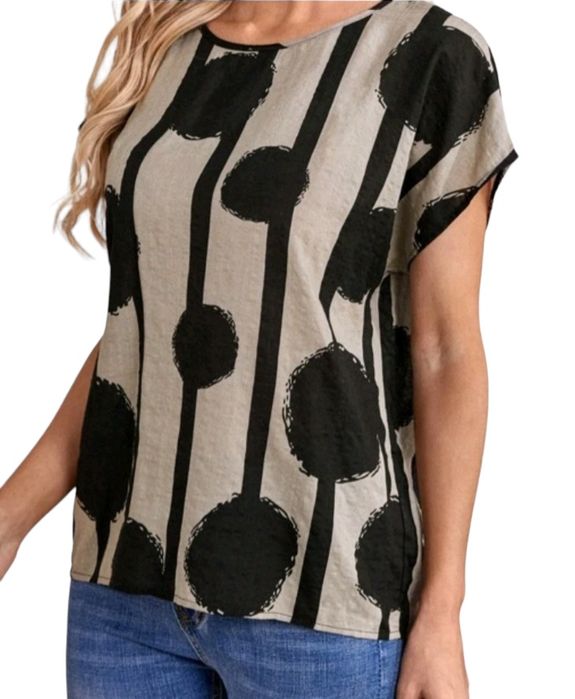 Blusa Listada com Bolas64730169574658122