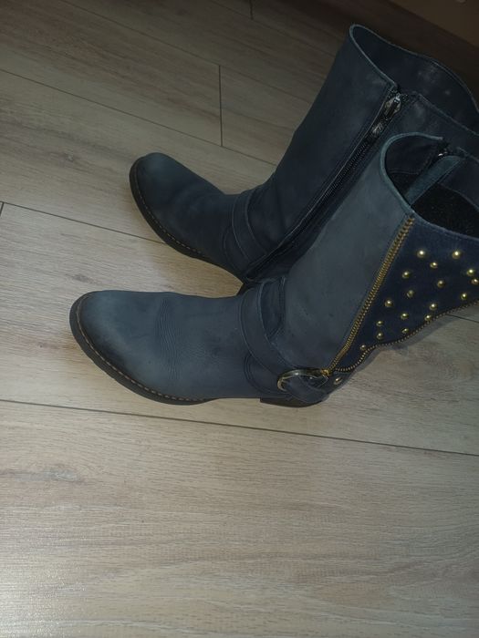 Kozaki skórzane kozaczki