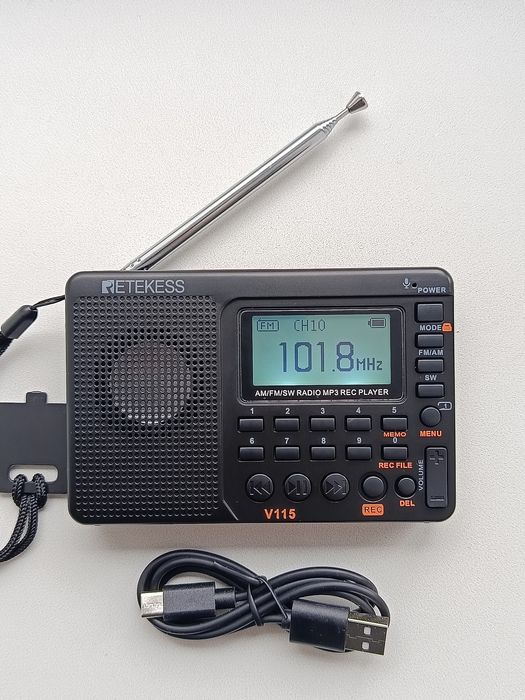 Радіоприймач Retekess V115 type-c TONGBOXIN C-803 18650 Радиоприемник