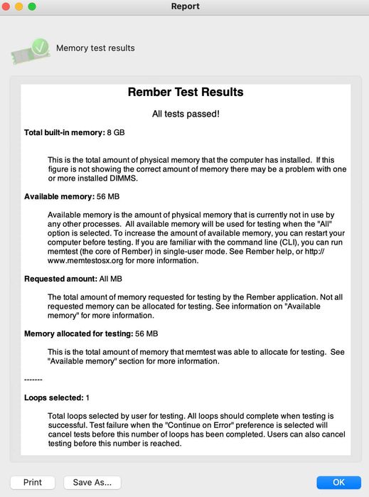 8GB (2x4GB) Memória original Apple iMac 27" 2020 DDR4-2666